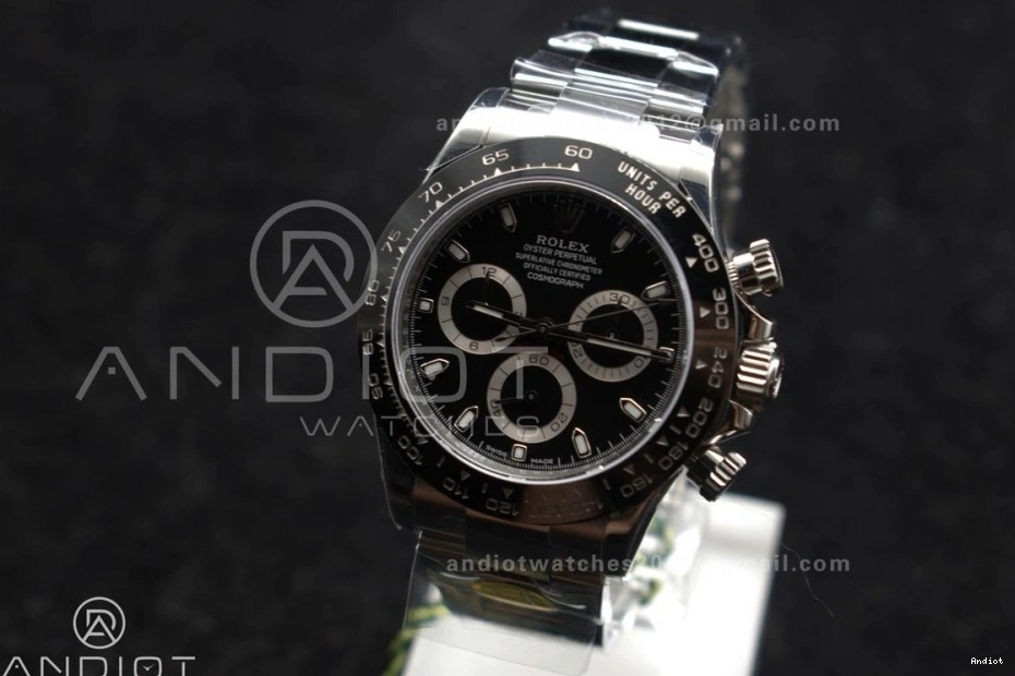 ZF and 116500 Black Daytona Edition SH4130 Bracelet Dial SS Best Case 1:1 904L 0118